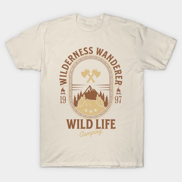 Wild Life Camping T-Shirt by NorseMagic